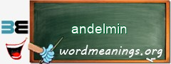 WordMeaning blackboard for andelmin